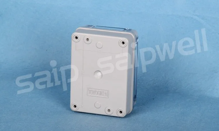 Saipwell наиболее популярные IP66 открытый пластиковый водонепроницаемые коробочки для инструментов с прозрачной крышкой 80*110*45 мм DS-AT-0811-S