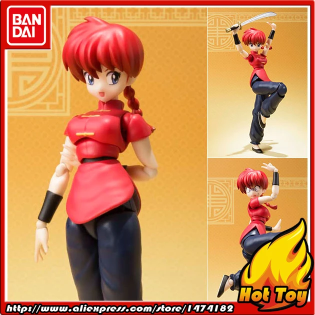 BANDAI Tamashii nages S. H. Figuarts(SHF) фигурка-Ranma Saotome(девушка) от "Ranma 1/2"