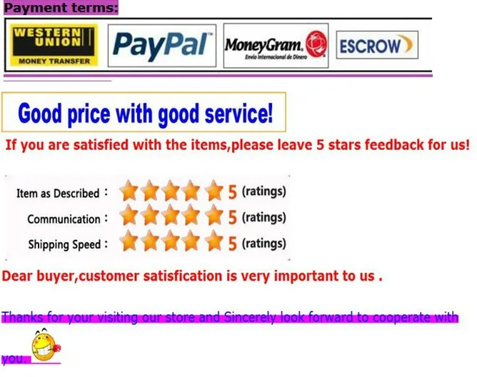 payment terms