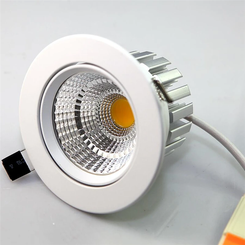 NEW 15W COB LED Ceiling down Light round Recessed Dimmable Downlight
