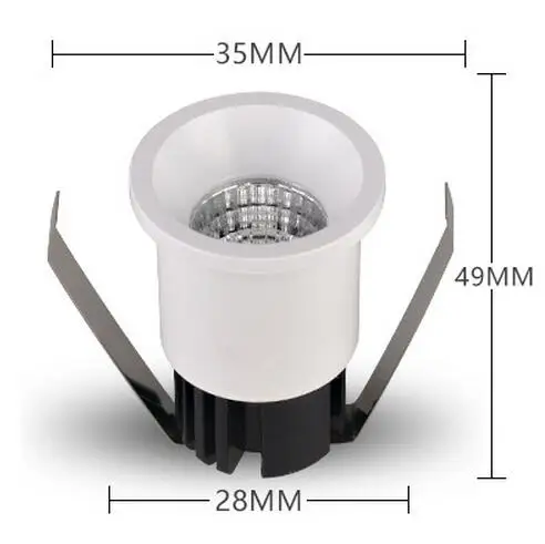 Бесплатная доставка 30 шт./лот Мини Светодиодный точечный светильник 3 Вт 5 7 лампа