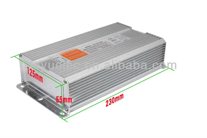 250 Вт водонепроницаемый led трансформатор переменного тока в DC один выход 36 В 0 ~ 6.9a Утвержден ce rohs два года гарантии IP67 уровня