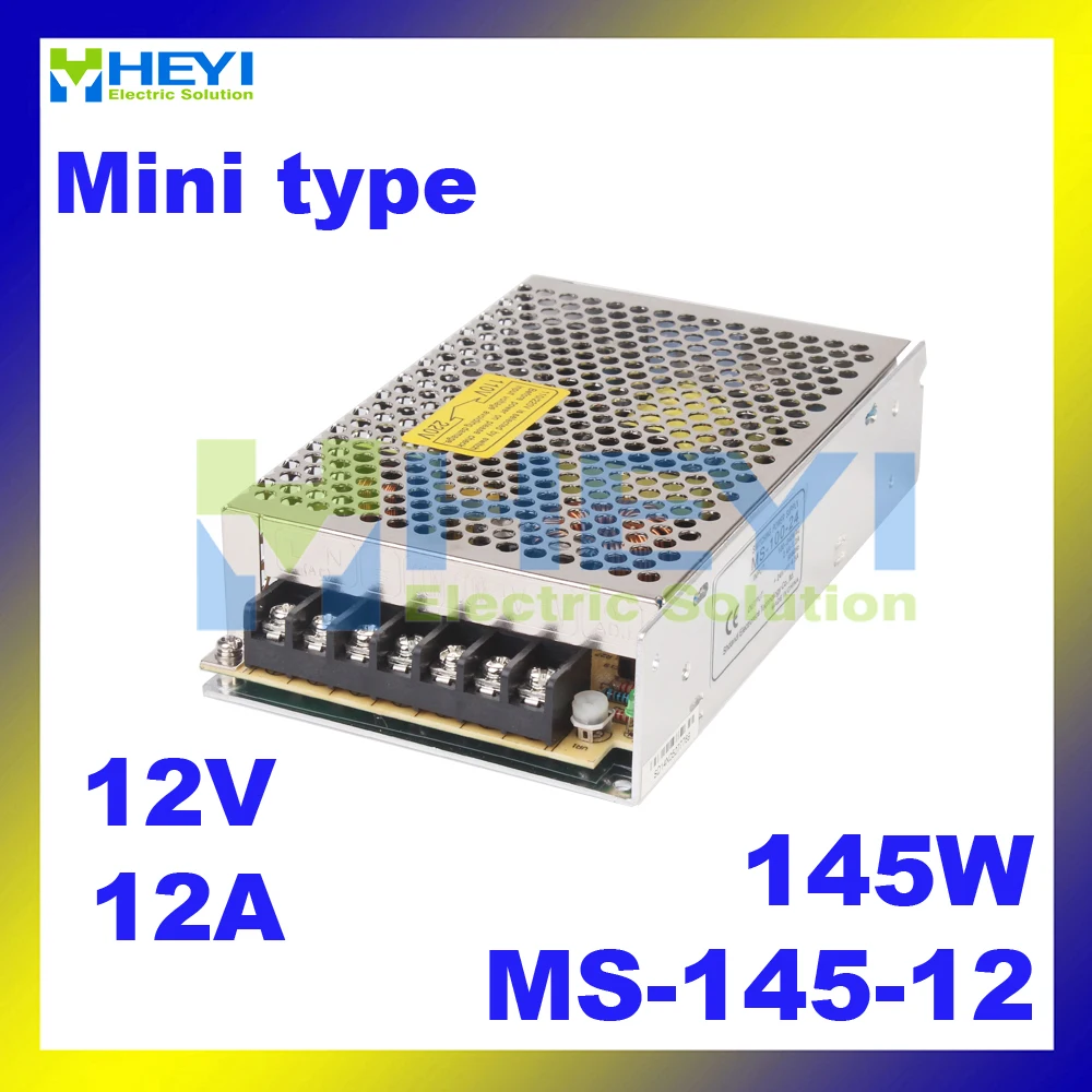 Мини Размер 145 w 12VDC 12A одиночный выход Индикатор питания переключение для резальная машина для ленты