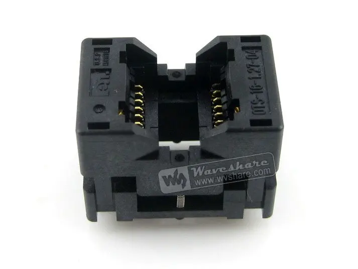 Waveshare SOP16 SO16 SOIC16 OTS-16-1.27-04 Enplas IC тестовый загоревший разъем адаптера программирования 7,5 мм ширина 1,27 мм шаг