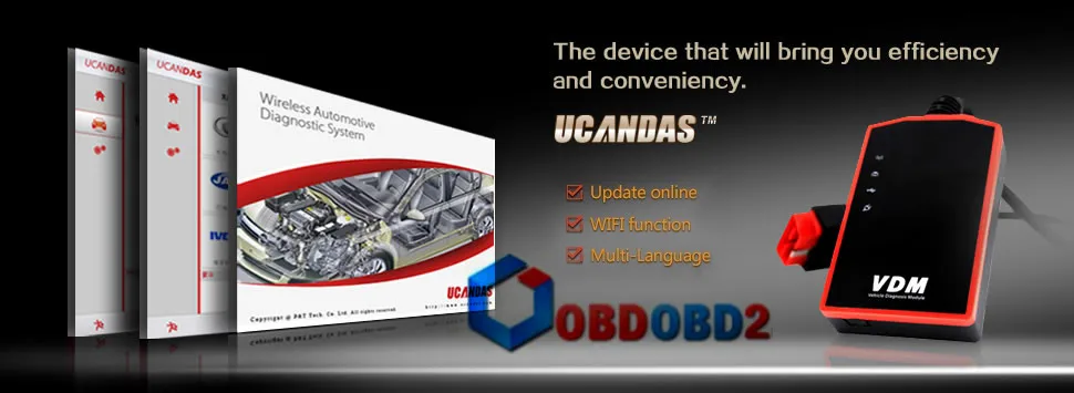 Многоязычный Wifi VDM2 UCANDAS VDM V3.9 автоматический диагностический сканер автомобильный OBD2 Поддержка полных систем для Windows/Android Phone