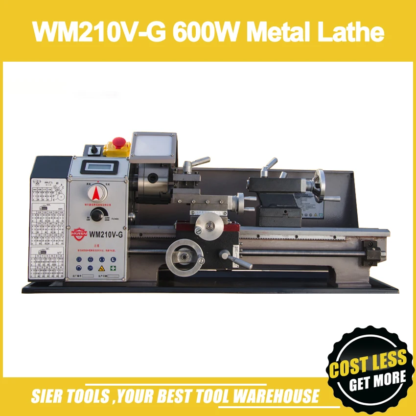 WM210V G 600W Metal Lathe/All Steel Lathe Machine with Gearbox control