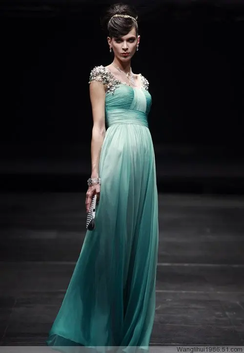 Зеленый vestidos formales Элегантное Длинное Свадебное платье подружки невесты с кристаллами