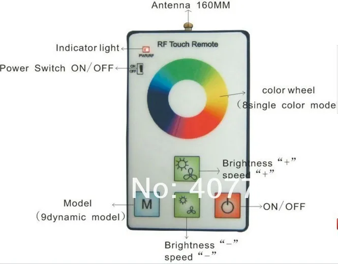 Лидер продаж rf беспроводного управления RGB 90 Вт Светодиодный прожектор диапазон регулирования 100 м используется для способов освещения