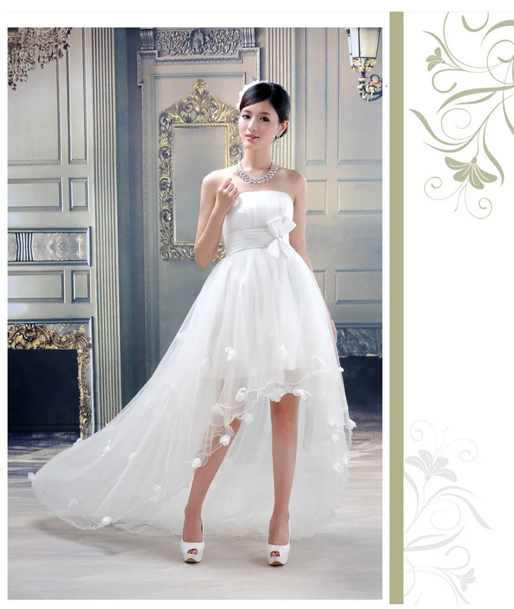 cola pato con novia cortos de vestidos qxf8xi