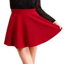 Free Shipping New Fashion Skirts Womens High Waist Skirts Bust Skirt Anti Emptied Candy Color Short Skirt Plus Size  D8005