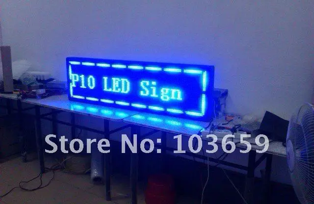 P10 синий цвет цифровой светодиодный прокрутки магазин знак/электронный экран/светодиодный знак дисплей 2 года гарантии