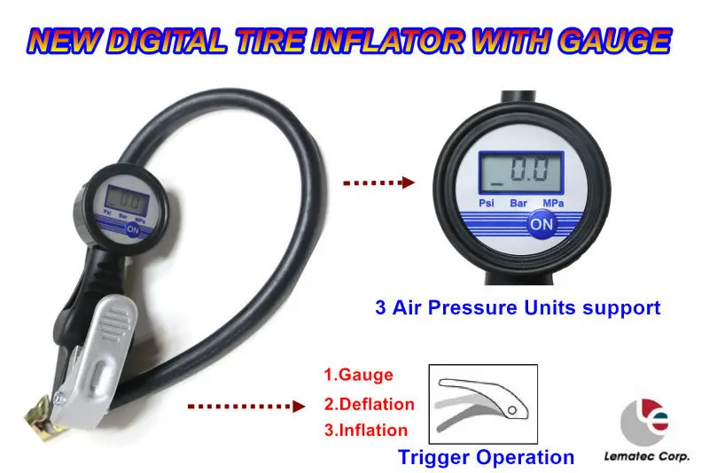 Новые 3 Air цифровой inlfator шин датчики давления воздуха пистолет надувной насос портативный инструменту диагностики шин Надувное