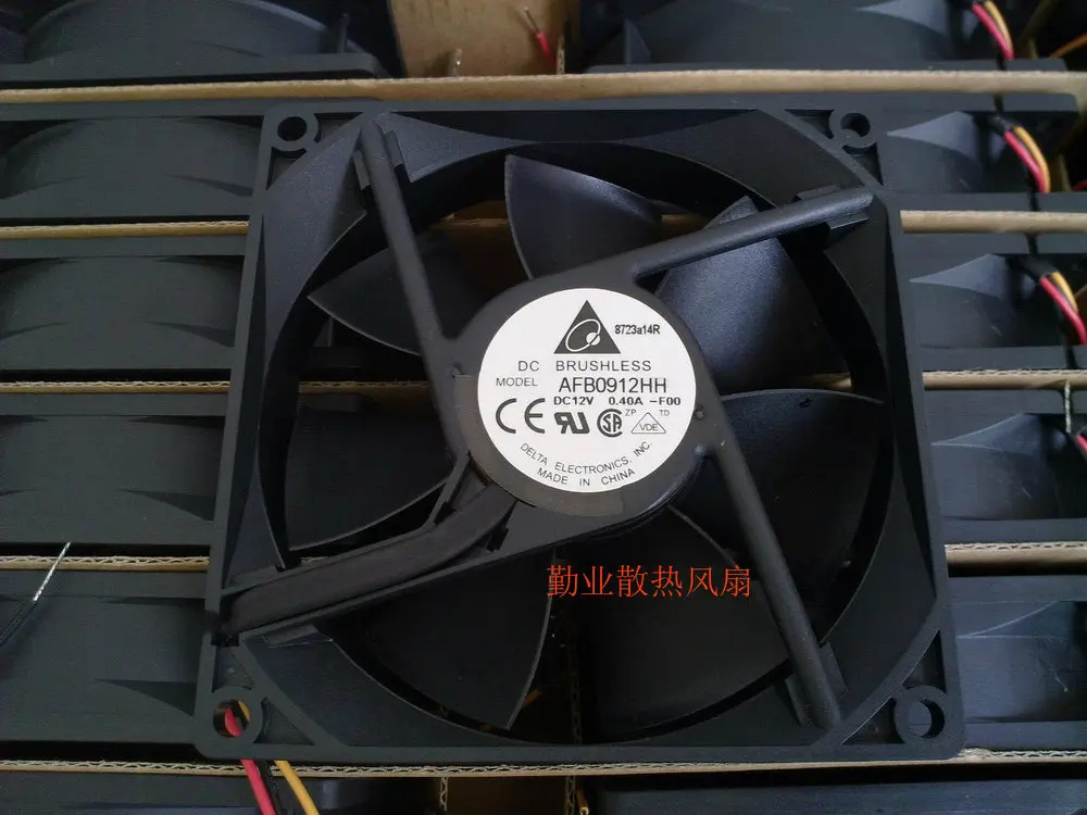 Для delta Electronics AFB0912HH 9 см 9,2 см 92*92*25 мм, Размеры: 90x90x25 мм DC12V 0.40A Сервер площадь Вентилятор охлаждения 3-провод