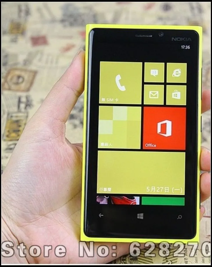 Разблокированный Nokia Lumia 920 windows OS телефон двухъядерный 4," с wifi gps 32 Гб 8МП камера отремонтированный