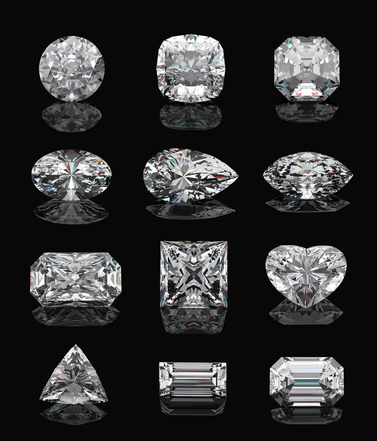 Тест Положительный Подлинная копия бренда на заказ 1.5CT стерлингового серебра ювелирные изделия Moissanite алмаз обручальное кольцо для женщин