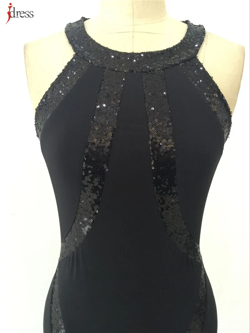 IDress Red Blue Black Women Summer Vestido De Festa Longo Sequin Formal Dresses Evening Gown Robe De Soiree Long Party Dresses (1)