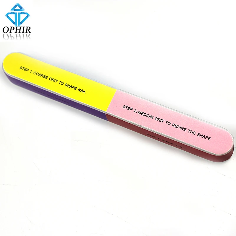 OPHIR 6 стороны матовые пилки для ногтей полировщик долговечный шлифовальный блок