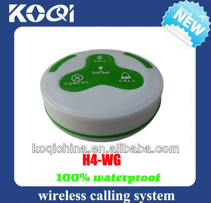 Беспроводная система вызова дисплей ресторана K-402NR+ K-300plus+ K-H4 кнопка вызова(1 дисплей+ 5 часов+ 45 кнопок