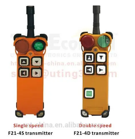 

Wireless radio remote control with 4 buttons double speed F21-4D