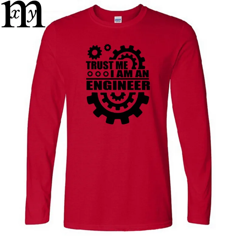 Новая модная футболка в стиле «I AM AN ENGINEER FOR LIFE» Хлопковая мужская футболка с рисунком на осень и зиму повседневные футболки - Цвет: 11