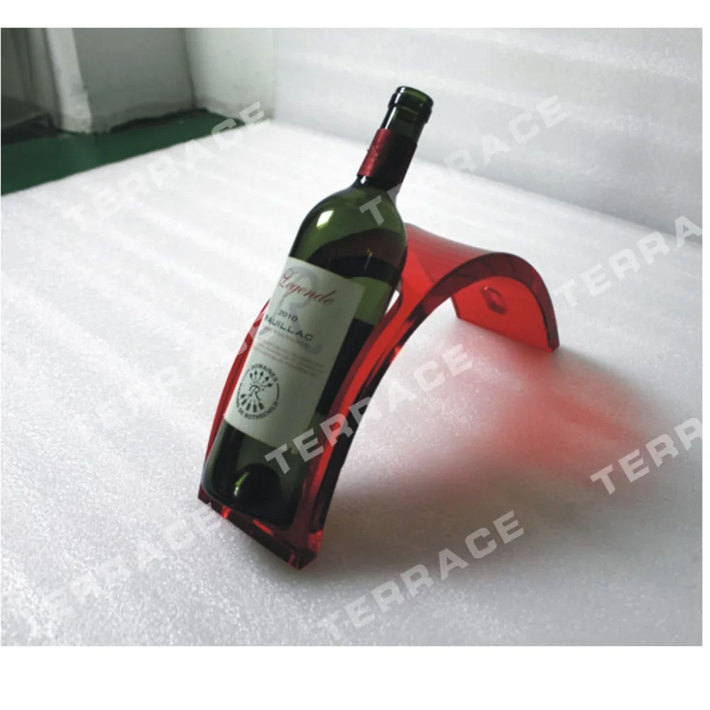 

Single Acrylic wine bottle rack ,Perspex beer bottle holder