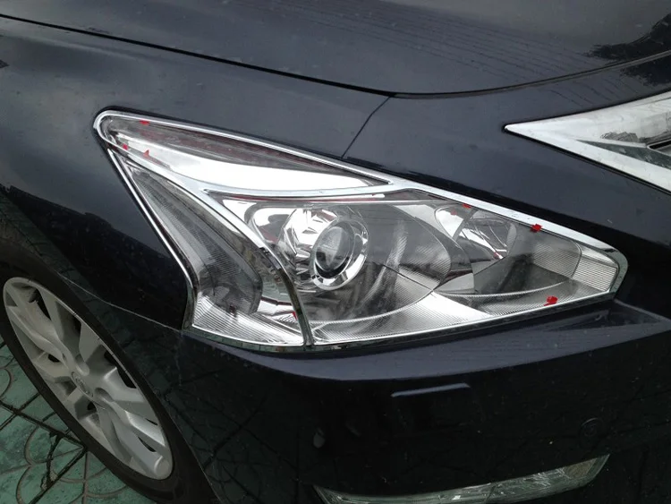 Для Nissan Altima 2013- ABS хромированный головной светильник и задний светильник крышка лампы отделка 4 шт