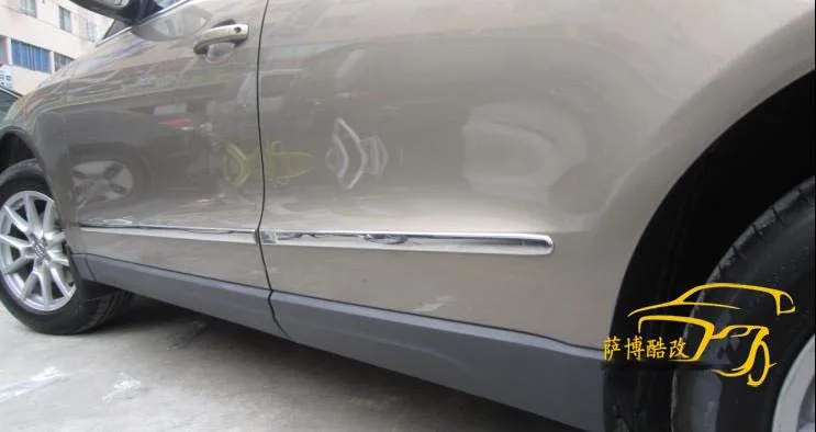 Для Audi Q5 2009 2010 2011 2012 2013 ABS Хромированная Автомобильная Отделка боковой двери линия отделка кузова литье под давлением отделка