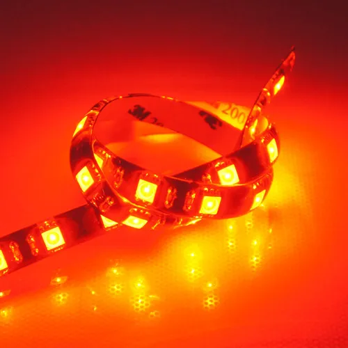 Waterproof-IP65 5 метров DC 12V SMD5050 гибкий светодиодный ленты 60 светодиодный s на метр, белый, красный, зеленый, синий, желтый, RGB, черный фон