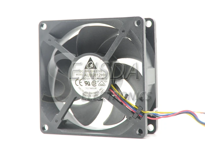 Для delta AUB0812HH 8025 12V 0.32A 4P PWM сервер инвертор Вентилятор охлаждения