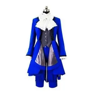 Аниме Black Butler Косплэй-черный Батлер Kuroshitsuji Ciel Phantom Детский костюм для вечеринок Косплэй Хеллоуин костюм Бесплатная доставка