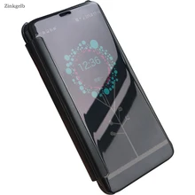 For Samsung S8 Case Luxury Glitter Hard Smart View Mirror Flip Phone Plus C5 C7 C9 Pro J3 2017 Cover