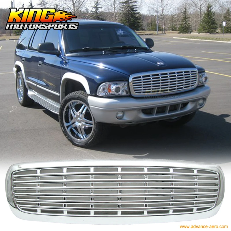 Для 97 98 99 01-04 Dodge Dakota DURANGO Кабина Пикап Передняя капот Гриль ABS хром США Домашняя Горячая
