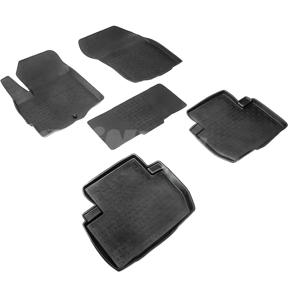 For Mitsubishi Outlander 20132019 Rubber Floor Mats Into Saloon 5 Pcs