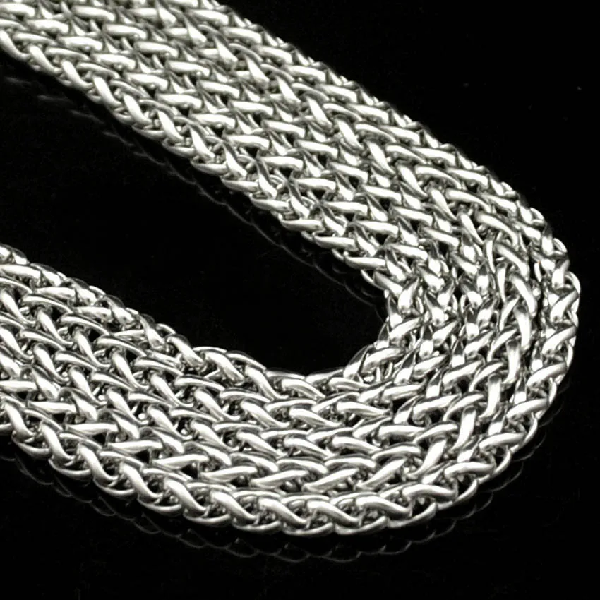 

CHIMDOU Ms. Fashion Stainless Steel Chain Retro Punk Style Woven Baskets Small Link Necklace Woman Jewelry Wholesale,AN347