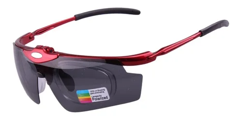 shiny red frame BANGLONG Бренд Новое поступление мужские и женские поляризованные линзы солнцезащитные очки для велоспорта очки для велосипеда 3 линзы мужские и женские солнцезащитные очки - Цвет: shiny red frame