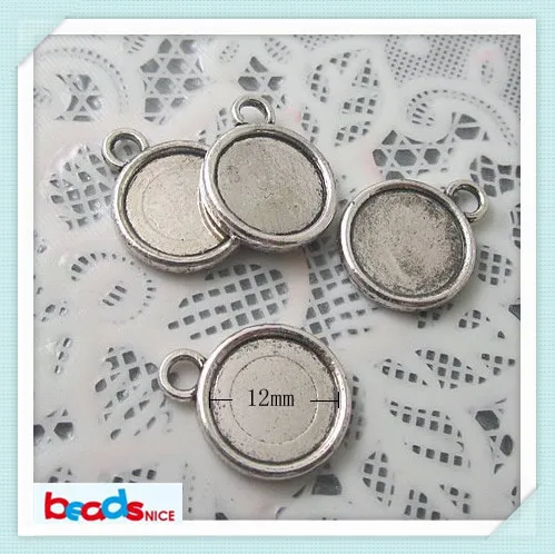 Beadsnice ID11610 из цинкового сплава самые модные Фото Подвеска Кабошон Настройки двухсторонняя Камея Подвеска лотки для нее
