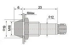 16 мм светодиодный индикатор индикаторная лампа красный/зеленый DC12V с кабелем