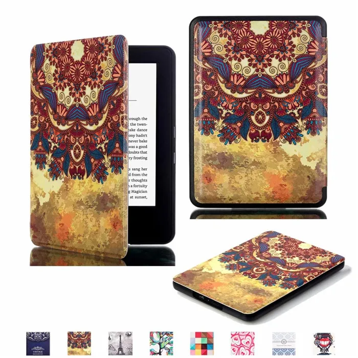 100 шт./лот gligle Тонкий Smart skin чехол для Amazon Kindle Paperwhite 1/2/3th чехол с услуга/сна - Цвет: 1
