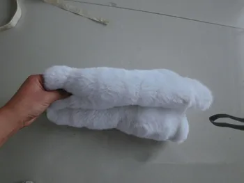 

Rex Rabbit Fur Plates / Real White Rex Rabbit Fur Skins