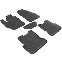 Резиновые коврики для Mazda 3 BK(2003-2009) с высокими бортиками(Seintex 86194