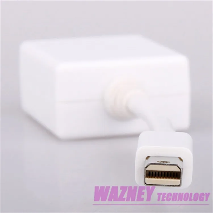 100 шт./партия* mini DP порт дисплея для VGA Кабель-адаптер для Apple Macbook Air Pro Mac mini dp для vga Женский-выпуклая головка 4 K