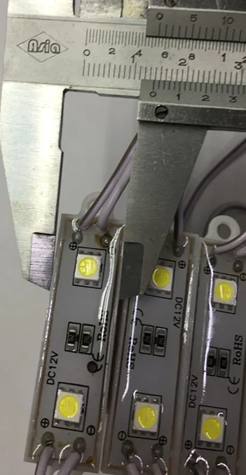 2000 шт./лот SMD5050 2 светодиодный пиксельный модульный 12 V Водонепроницаемый IP65 Светодиодная лампа 1 Вт высокой мощности Яркость