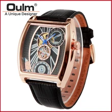 2016 luxury brand oulm elegance fashion watches, alloy case PNP and rose gold plating watches HP3402