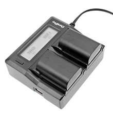 2pc LP-E6 LP E6 LPE6 Rechargeable Li-ion Camera battery + LCD Dual Quick Charger for Canon EOS 5DS R 5D Mark II 5D 6D 7D 80D