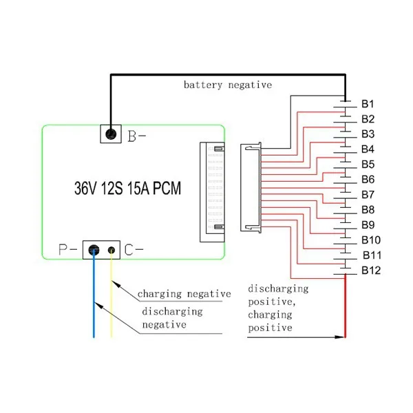 12S 36V 15A lifepo4 батарея BMS используется для электрического велосипеда 36V 8Ah 10Ah 12Ah 15Ah LiFePO4 аккумулятор с функцией баланса