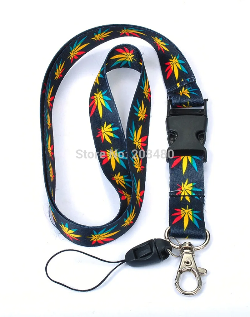 Прямая поставка цветной шнурок с пеньковыми листьями цепочка на шею ожерельлье