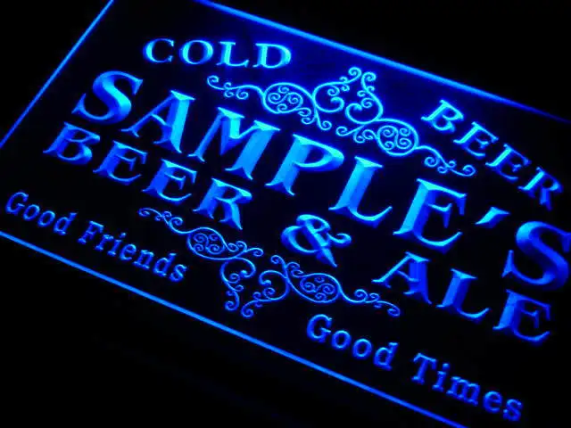 qs tm name personalized custom amp ale vintage bar cold custom neon lights wholesale