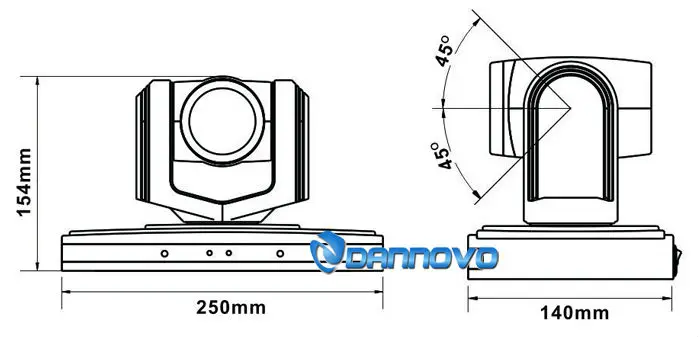 DANNOVO HD USB 3,0 камера для видеоконференции, PTZ 10x оптический зум, поддержка UVC(DN-HDC088B-CN