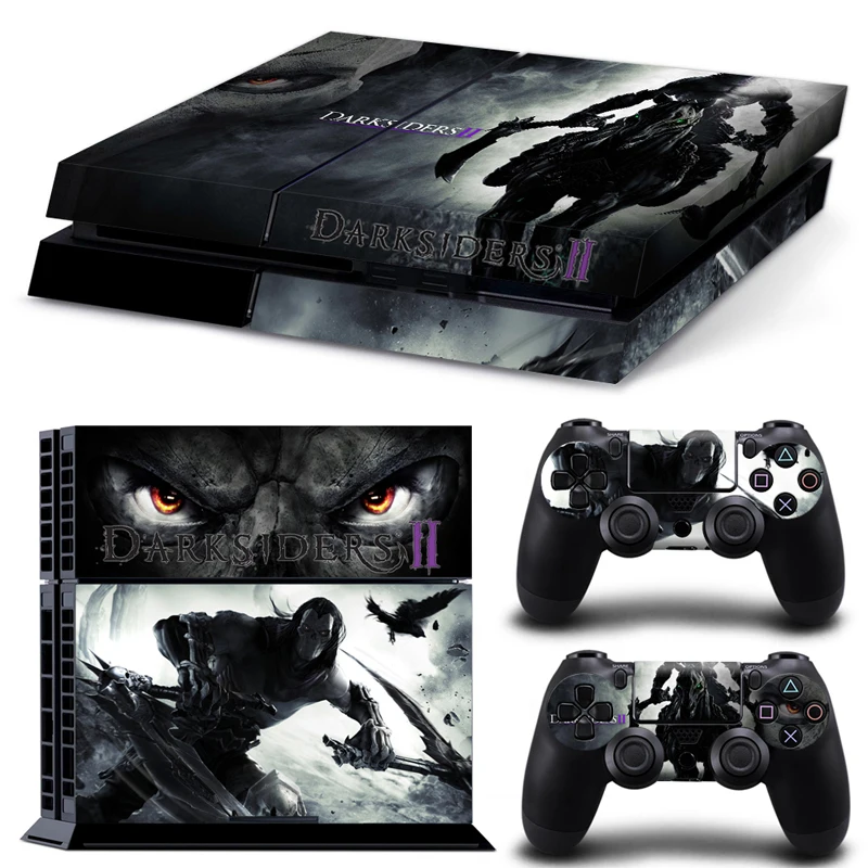 Darksiders винил игры защитная пленка Стикеры для Sony PS4 PlayStation 4 + 2 контроллера PS4 Стикеры s Бесплатная доставка