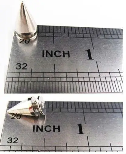 2017fashion10mm металлический серебристыми шипами; цвет серьги-гвоздики Рок Байкер ювелирные изделия Воротник сумка с браслетом обувь кожаная фурнитура Аксессуары 100 компл./лот